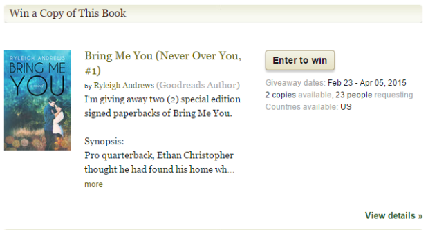 goodreads BMY PB contest
