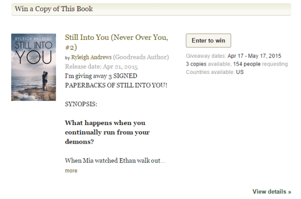 SIY PB giveaway goodreads